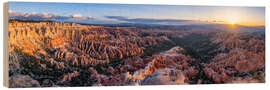 Obraz na drewnie Sunrise at Bryce Point, USA