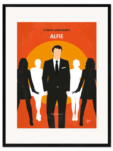 Inramat konsttryck Alfie