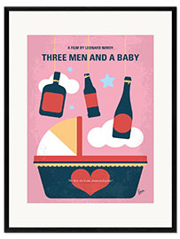 Framed art print Three Men and a Baby