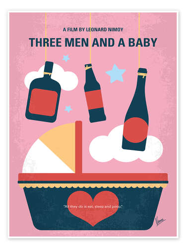 Poster Three Men and a Baby