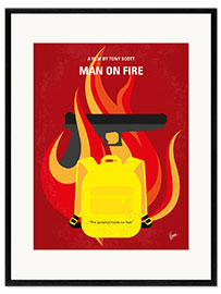 Kunsttryk i ramme Man on Fire
