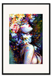 Gerahmter Kunstdruck Blütenblätter der Leidenschaft