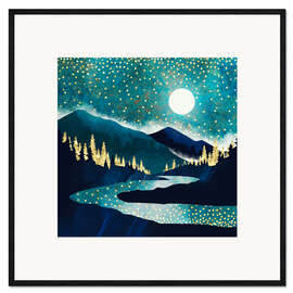 Ingelijste kunstdruk Sparkling Summer Stars