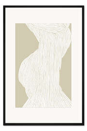 Gerahmter Kunstdruck Fasern I