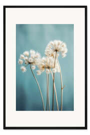 Gerahmter Kunstdruck Flauschige Blumen
