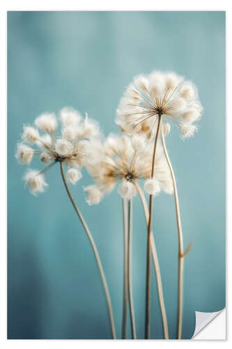 Adesivo murale Fluffy Flowers