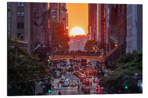 Aluminiumtavla Manhattanhenge in New York City