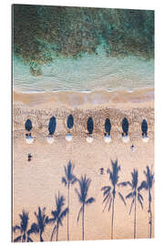 Stampa su plexi-alluminio Beach Aerial, Hawaii