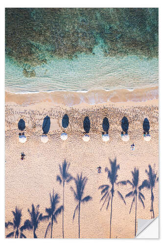 Wall sticker Beach Aerial, Hawaii