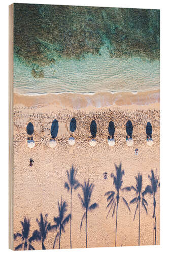 Obraz na drewnie Beach Aerial, Hawaii