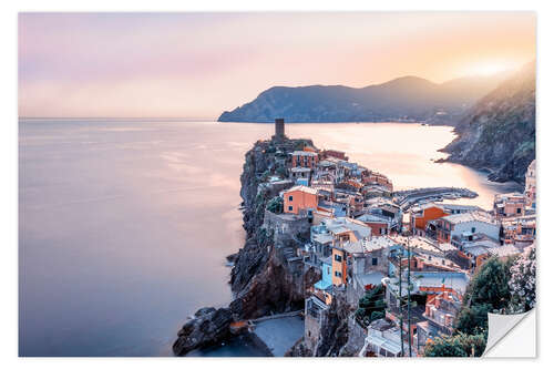 Wall sticker Idyllic Vernazza at Sunset