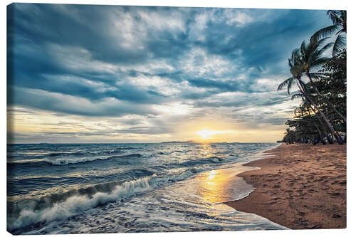 Canvas print Sunset On The Beach