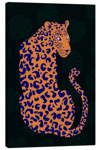 Canvas print Orange Leopard