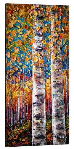 Quadro em alumínio Autumn Aspen Trees