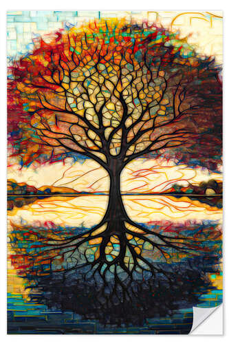 Adesivo murale Earth and Sky