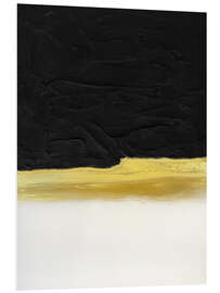 PVC-taulu Black And White Golden Light