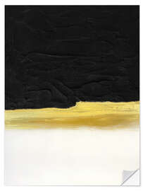 Wall sticker Black And White Golden Light