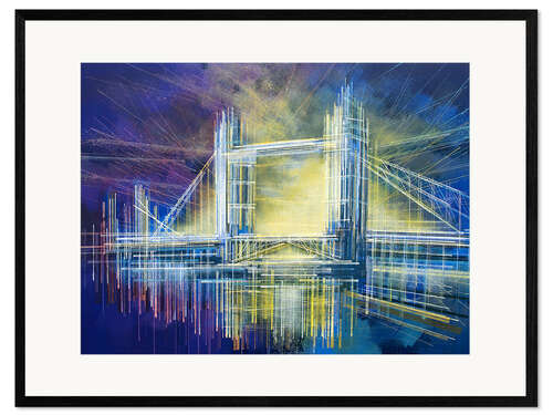 Framed art print Tower Bridge At Midnight