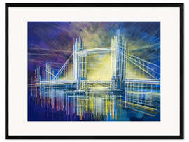 Framed art print Tower Bridge At Midnight
