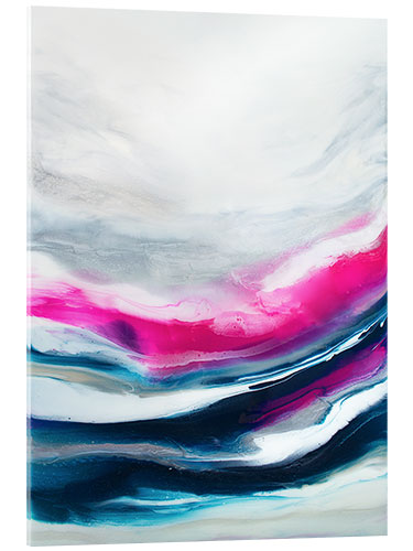 Acrylic print Fuchsia Wave