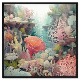 Gerahmter Kunstdruck Unterwasserwelt IV