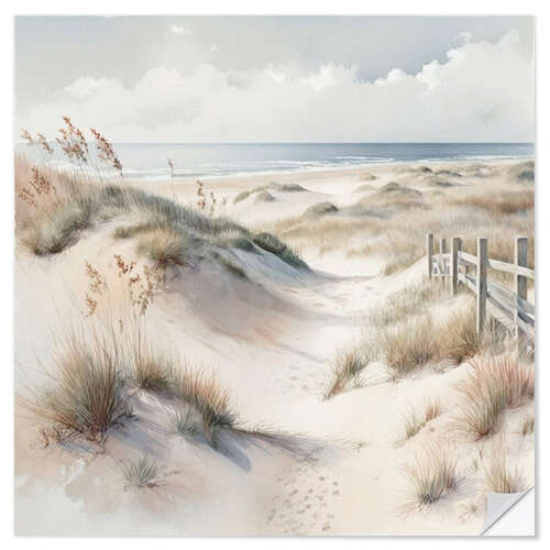 Wall sticker Beach Dunes