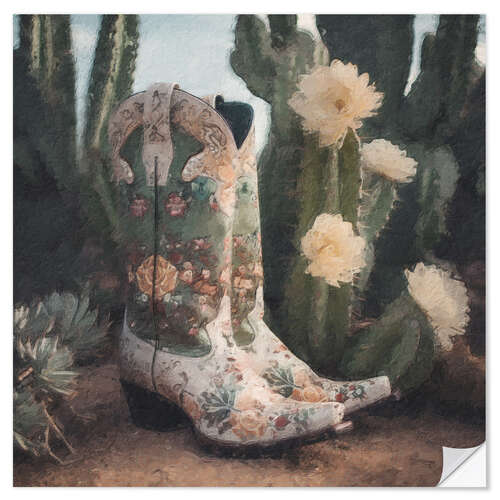 Wandsticker Cowgirl Boots