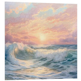 Foam board print Ocean Sunrise I