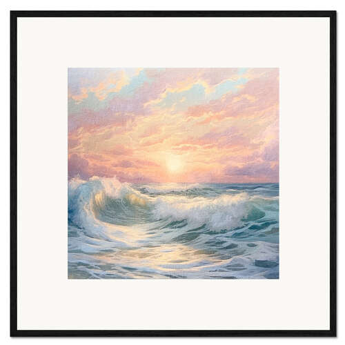 Framed art print Ocean Sunrise I