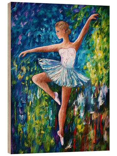 Hout print Spring Dance