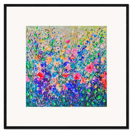 Gerahmter Kunstdruck Colourful Flowers