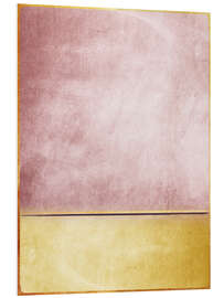 Foam board print Pink And Yellow III