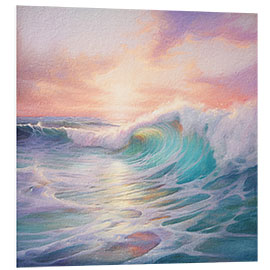 Foam board print Ocean Sunrise II