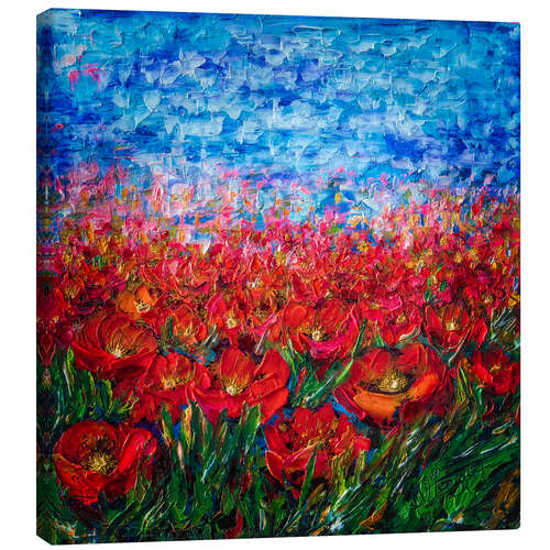 Canvas print Red Poppy Field