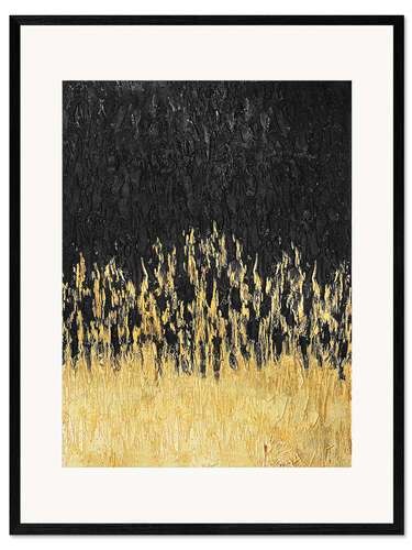Impression artistique encadrée Golden Night
