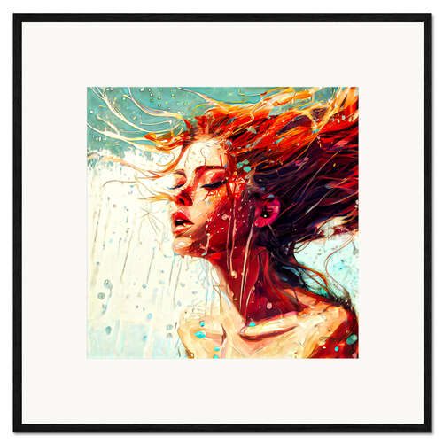 Framed art print Diving Into Water