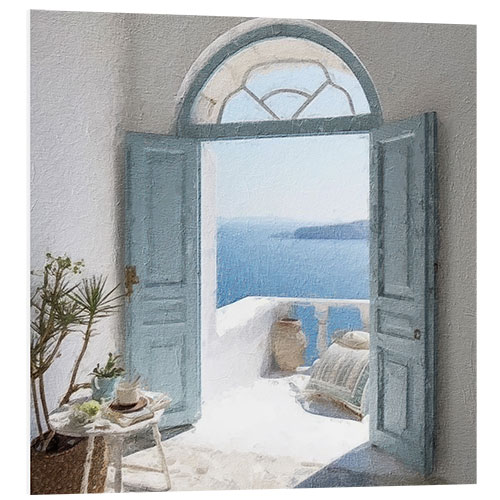 Cuadro de PVC Blue Greek Door III