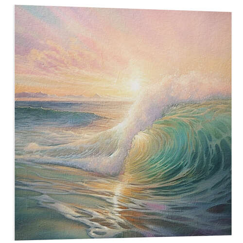 Foam board print Ocean Sunrise III