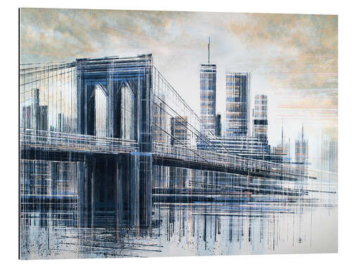 Quadro em plexi-alumínio Manhattan Bridge