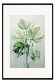 Gerahmter Kunstdruck Exotische Blätter