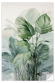 Selvklæbende plakat Palm Leaves II