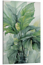 Magnettafel Monstera in Aquarell