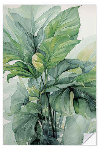 Wall sticker Monstera in Watercolor