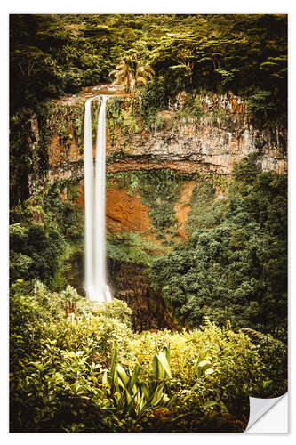 Wandsticker Chamarel Wasserfall auf Mauritius