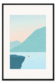 Gerahmter Kunstdruck Schwimmen