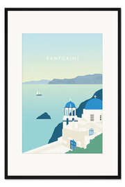 Gerahmter Kunstdruck Santorini