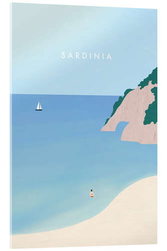 Acrylglas print Sardinia