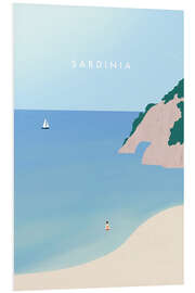 Foam board print Sardinia