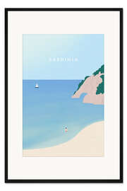 Gerahmter Kunstdruck Sardinien