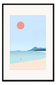 Gerahmter Kunstdruck Strand